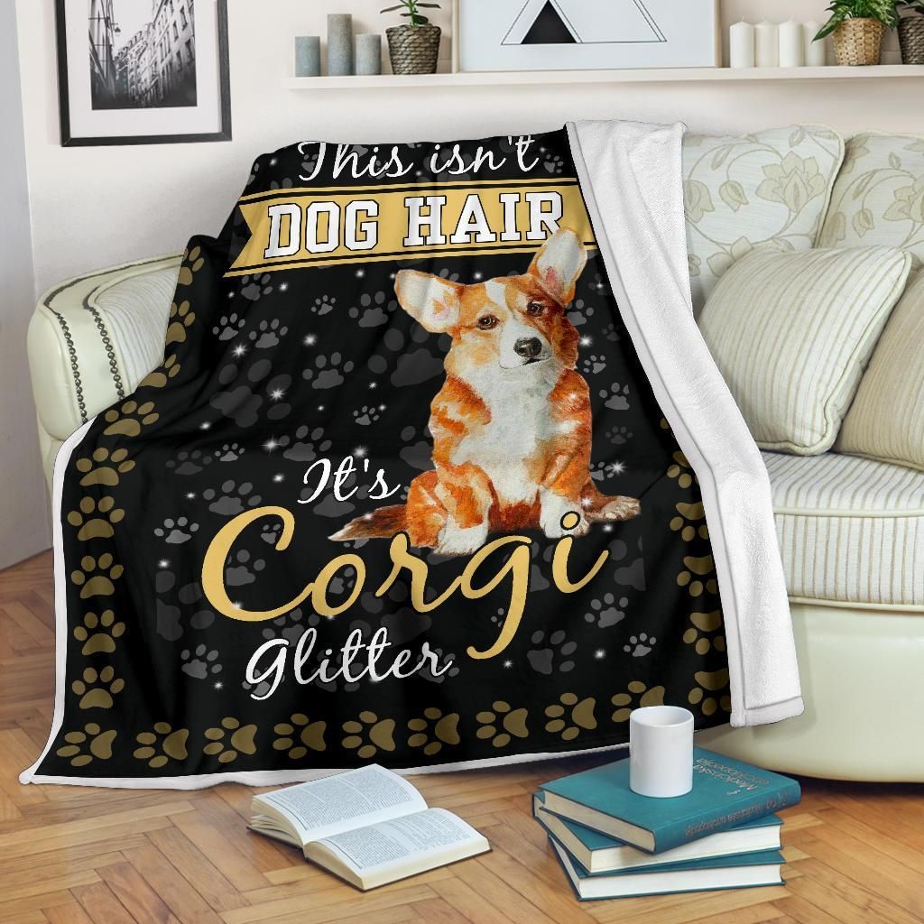 Corgi Sherpa Fleece Blanket