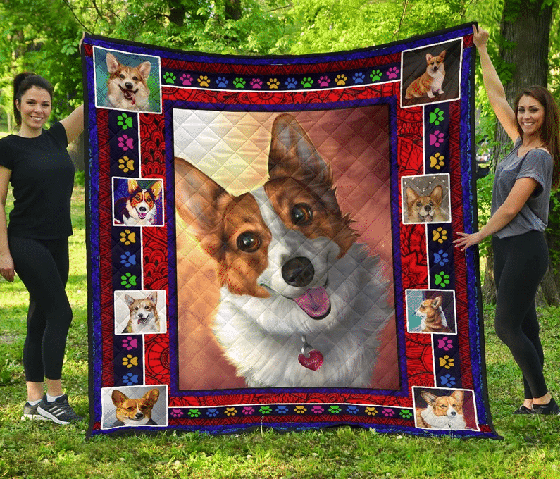 Corgi Crazy In Love Quilt Blanket DHC020120949TD