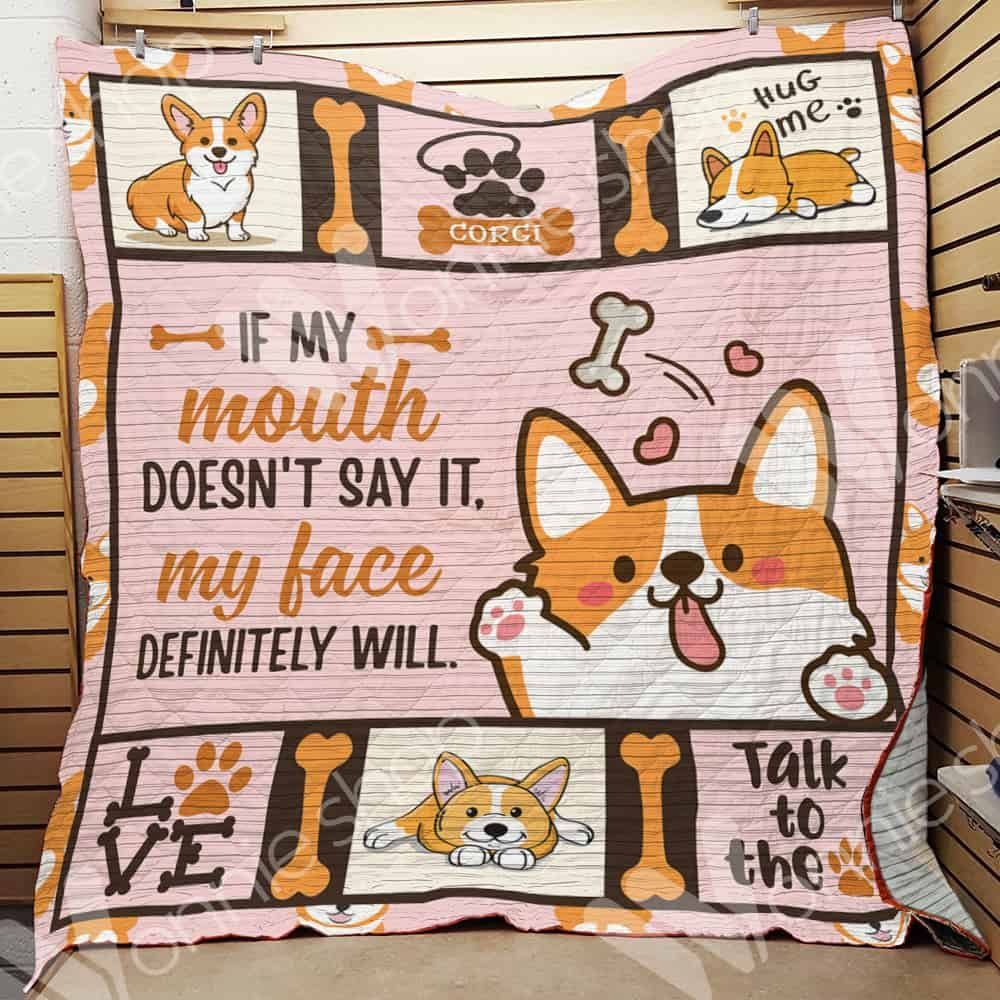 Corgi Dog CL15100110MDQ Quilt Blanket