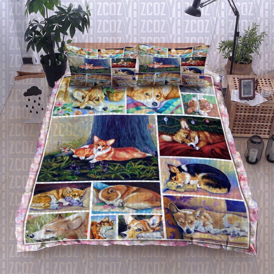 Corgi Dog Bedding Set