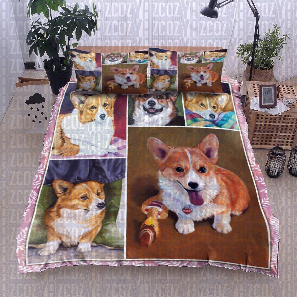 Corgi Dog Bedding Set