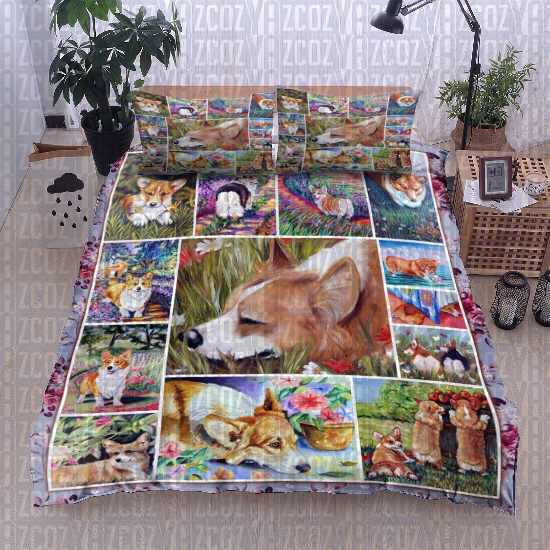 Corgi Dog Bedding Set