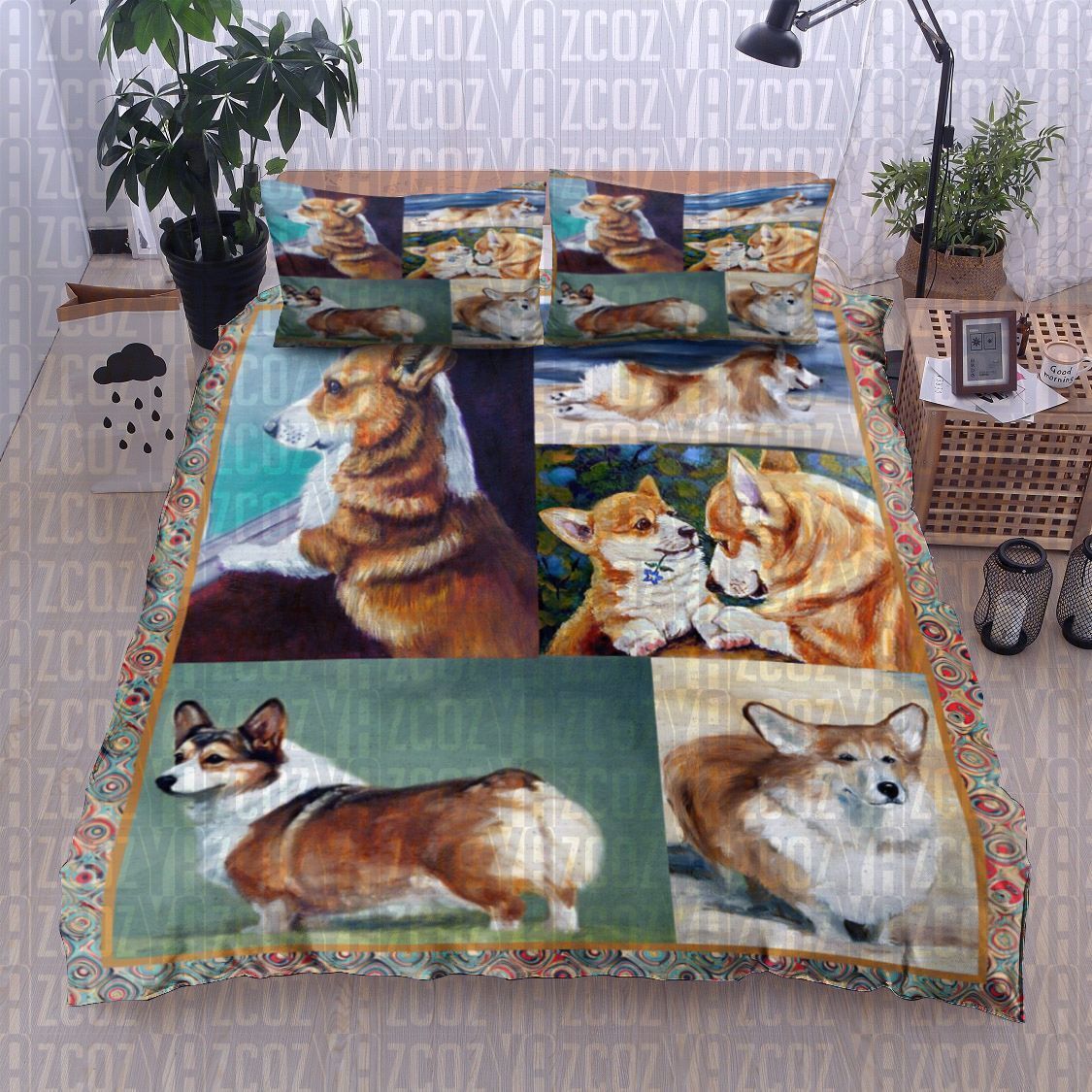 Corgi Dog Bedding Set