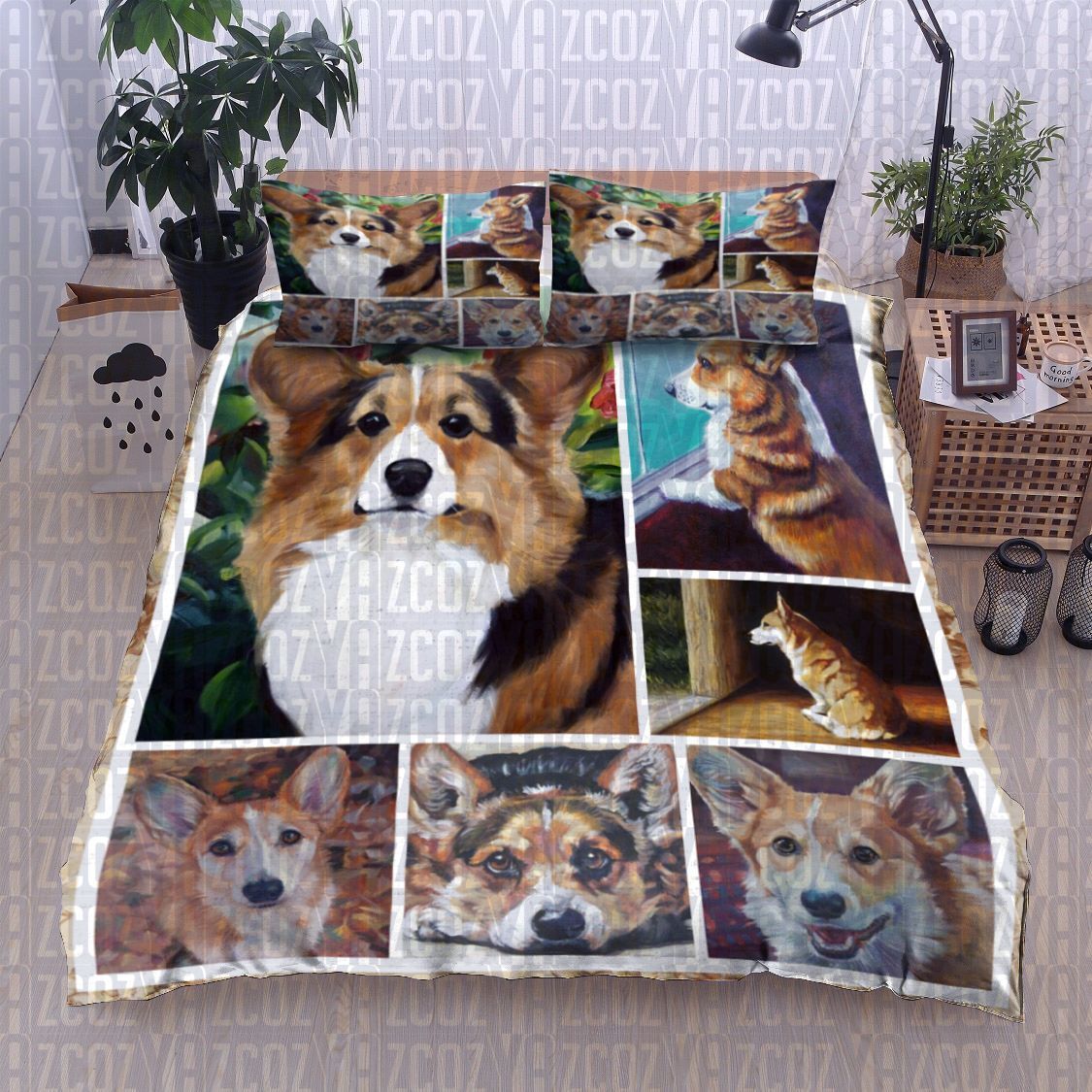 Corgi Dog Bedding Set