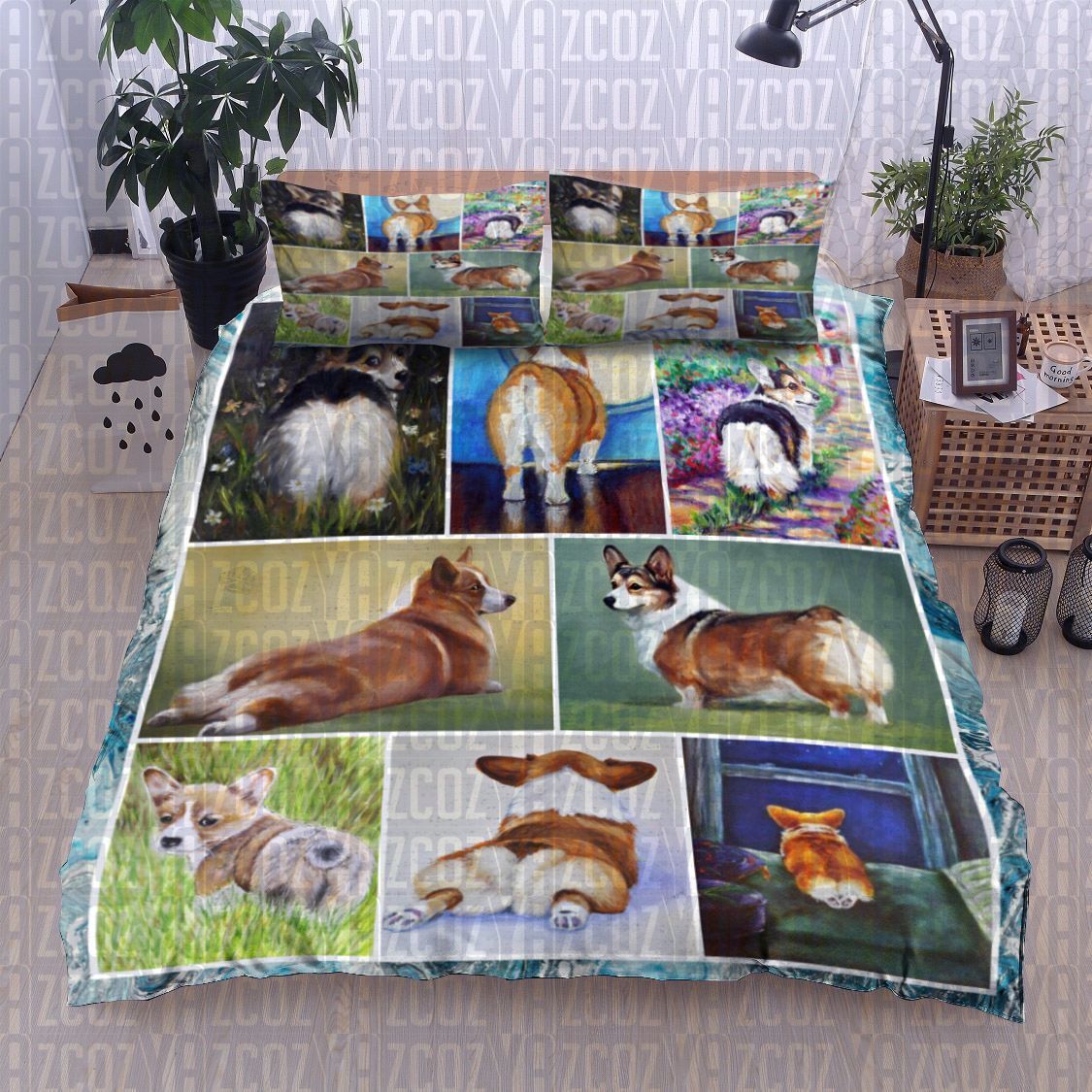 Corgi Dog Bedding Set
