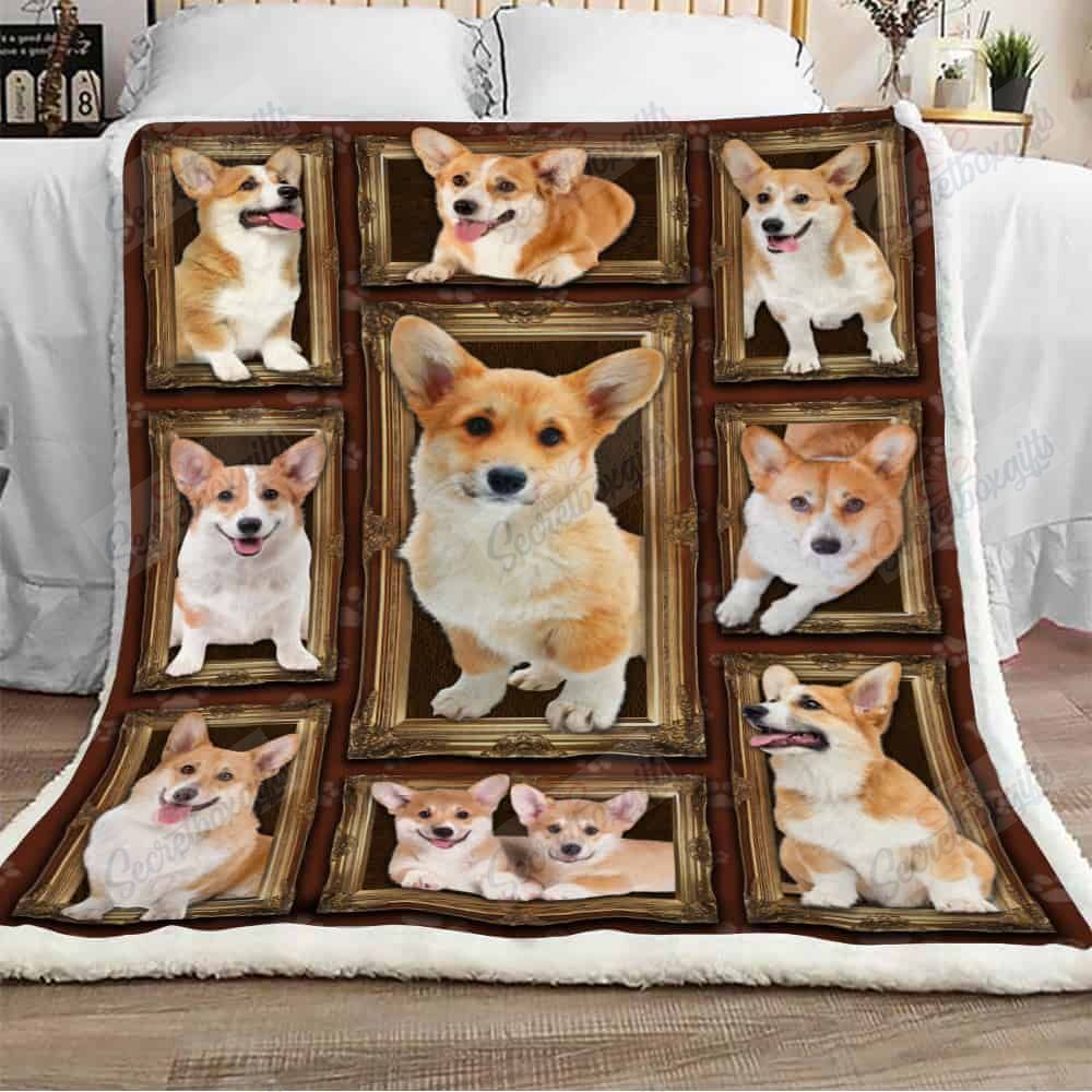 Corgi Dog Fleece Blanket