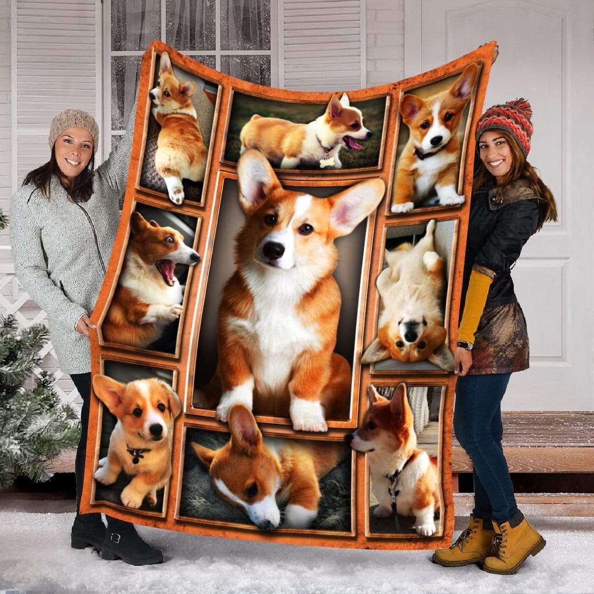 Corgi Dog Fleece Blanket