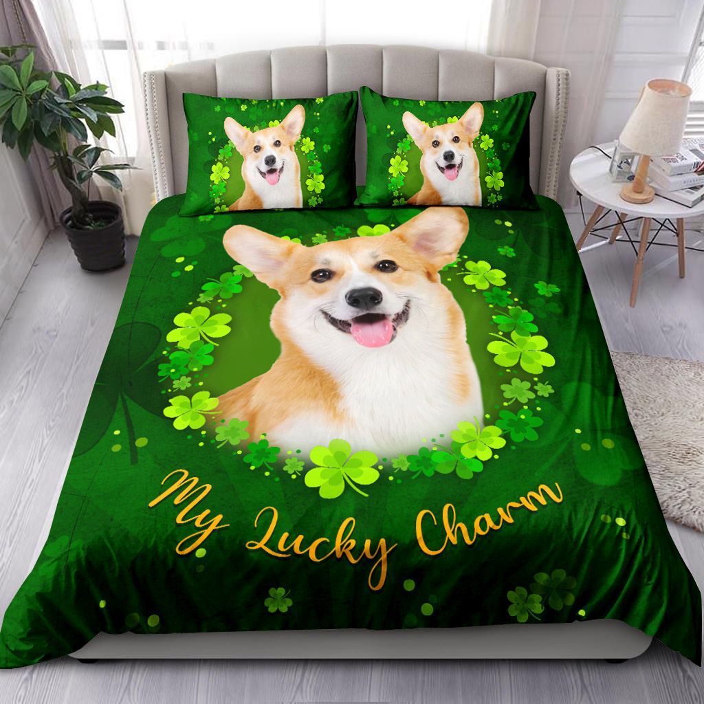 Corgi Dog My Lucky Charm Bedding Set