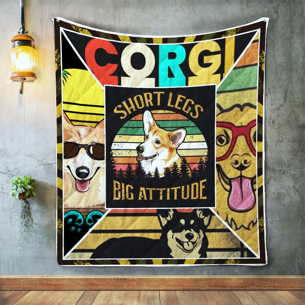 Corgi Dog Quilt Blanket C9B290504CT