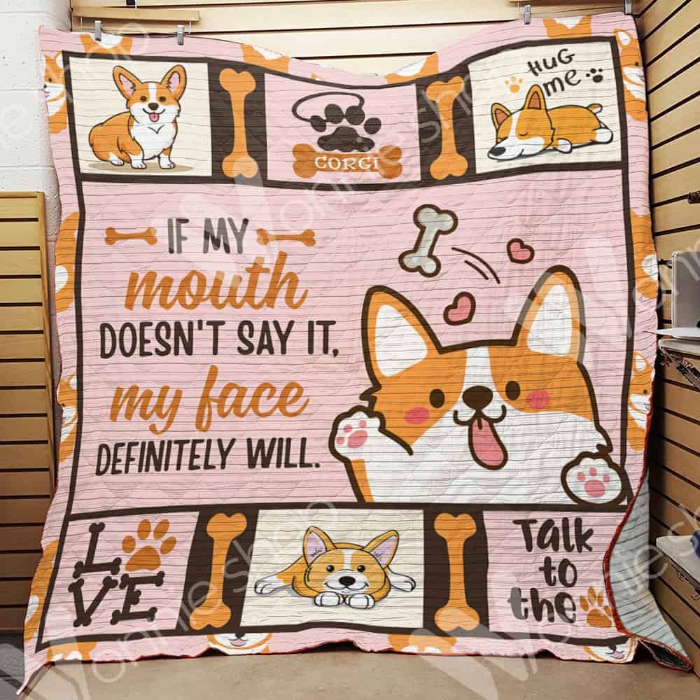 Corgi Dog Quilt Blanket DHC01021211TD