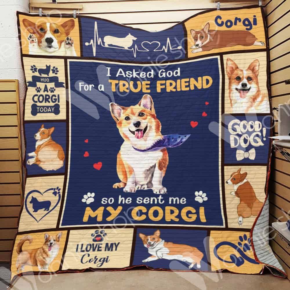 Corgi Dog Quilt Blanket DHC0102438TD