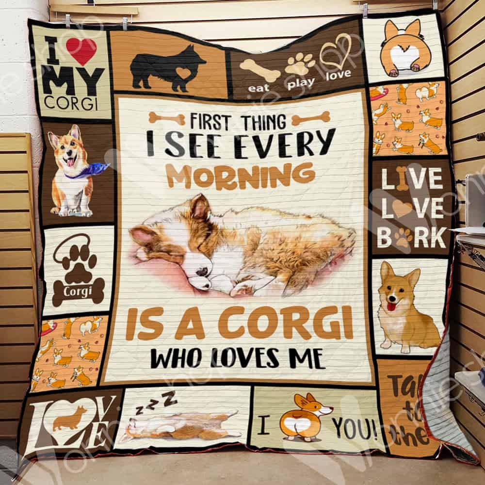 Corgi Dog Quilt Blanket DHC0102663TD