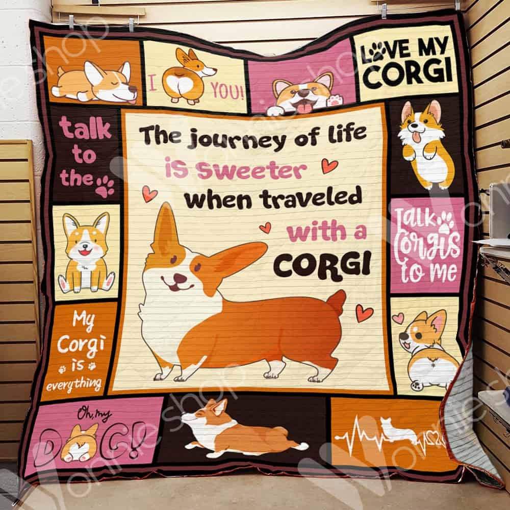 Corgi Dog Quilt Blanket DHC0102841TD