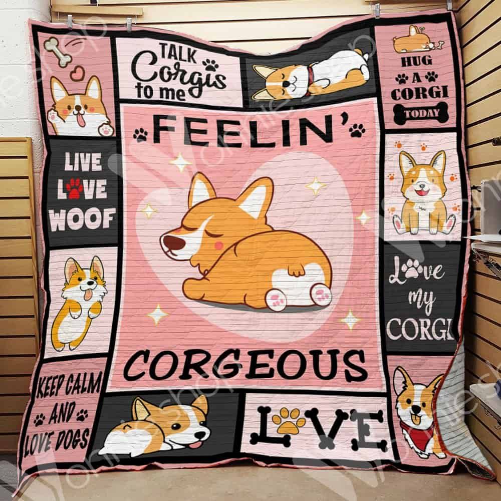 Corgi Dog Quilt Blanket DHC0602550TD