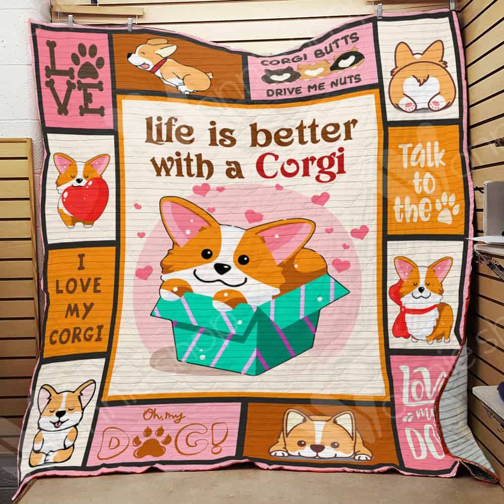 Corgi Dog Quilt Blanket DHC0602563TD