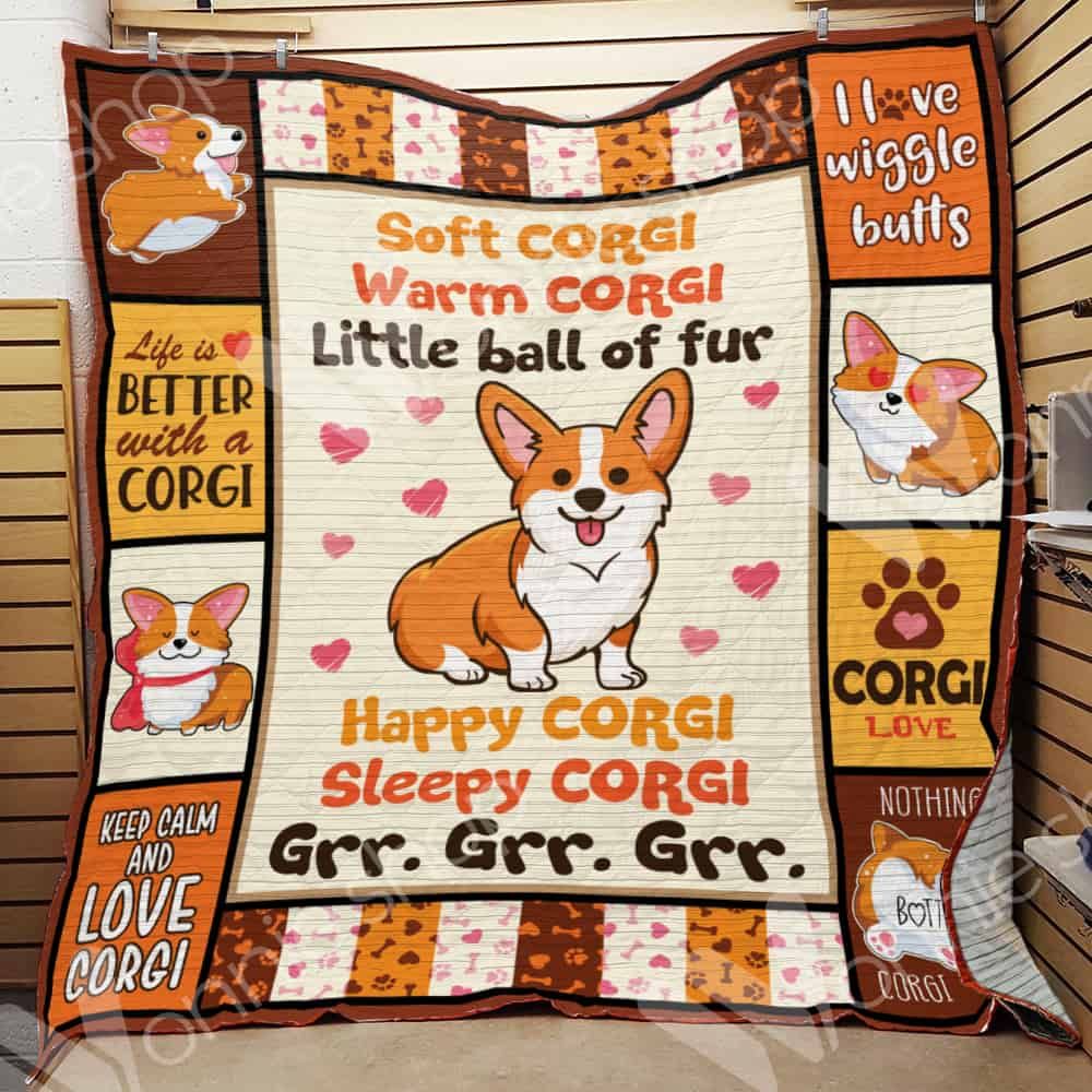 Corgi Dog Quilt Blanket DHC0602636TD