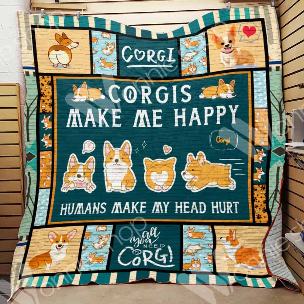 Corgi Dog Quilt Blanket DHC0602708TD