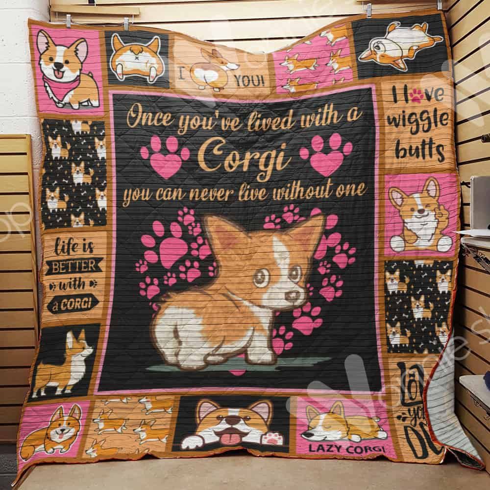 Corgi Dog Quilt Blanket DHC1002541TD