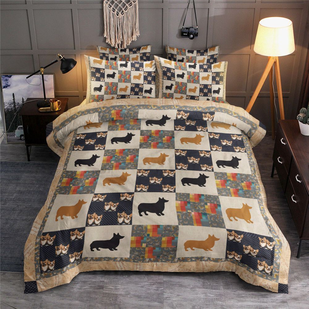 Corgi Dog Bedding Set