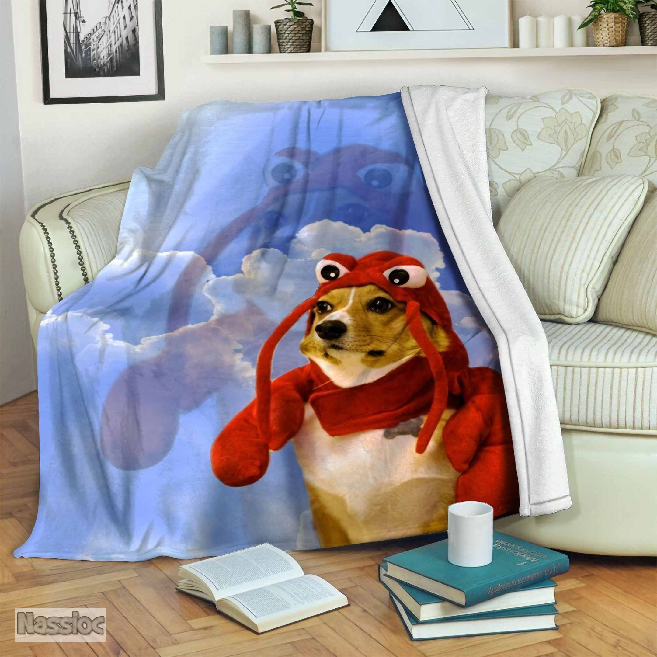 Corgi Fleece Blanket