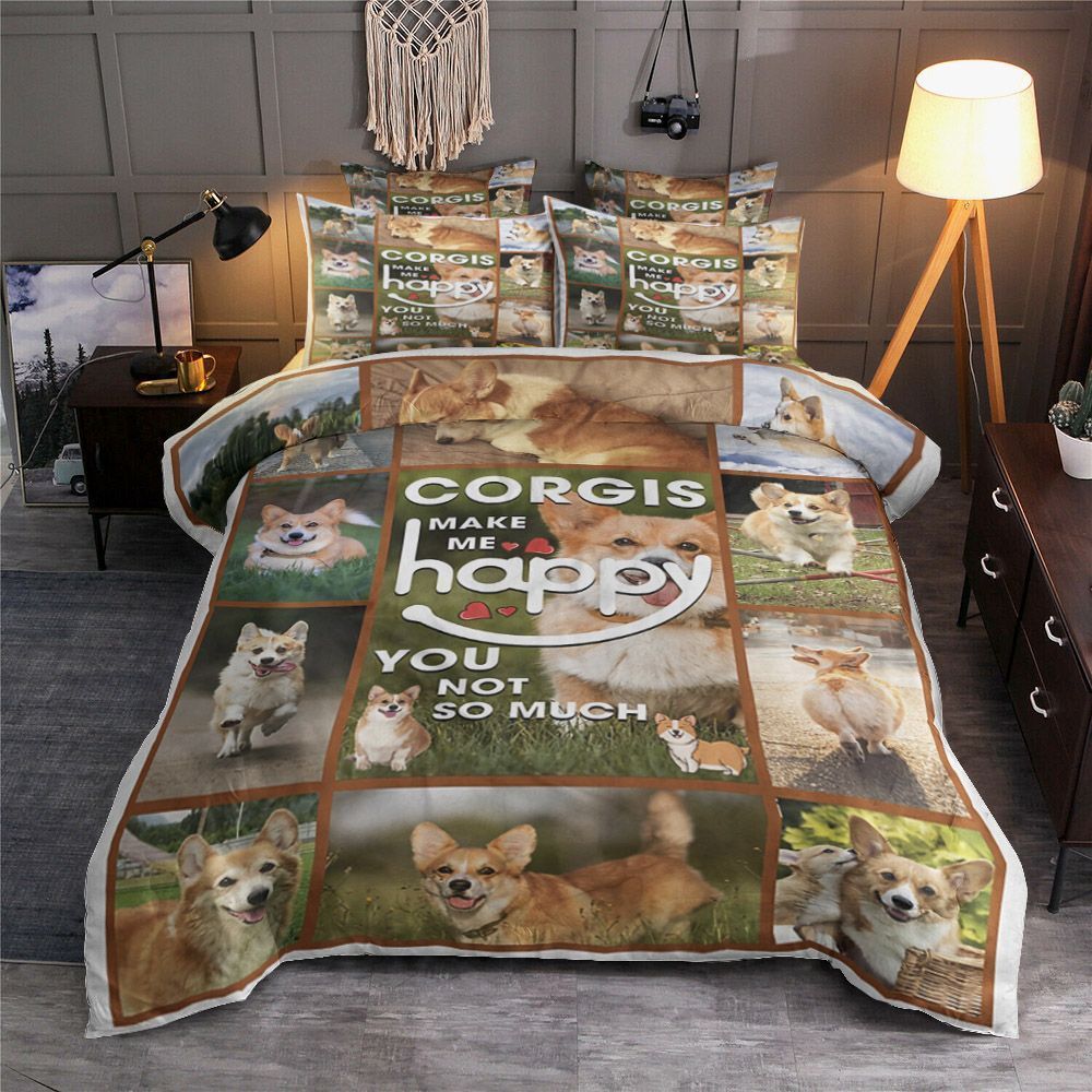Corgi Happy Bedding Set