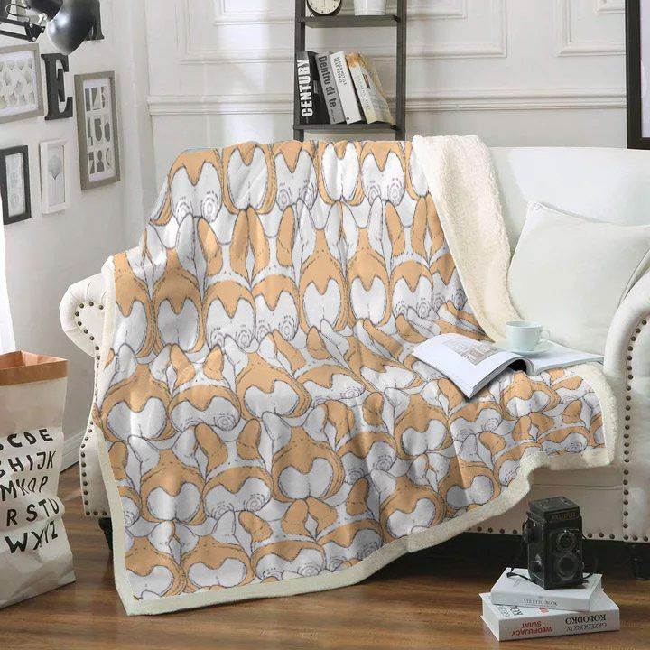 Corgi Sherpa Fleece