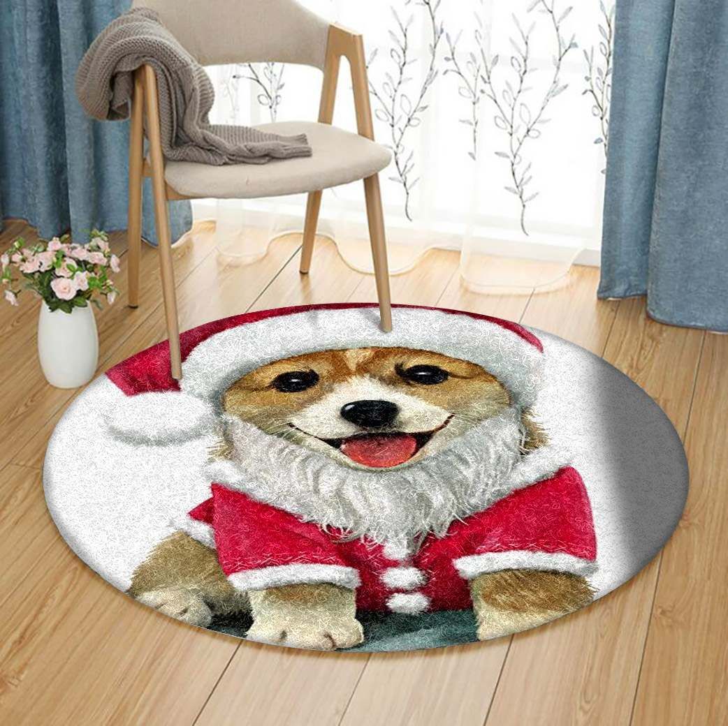 Corgi Round Carpet