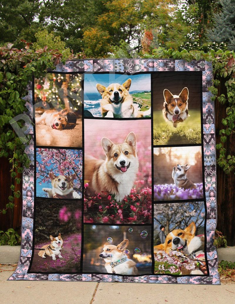 Corgi Im Kissing You Quilt Blanket DHC020120464TD