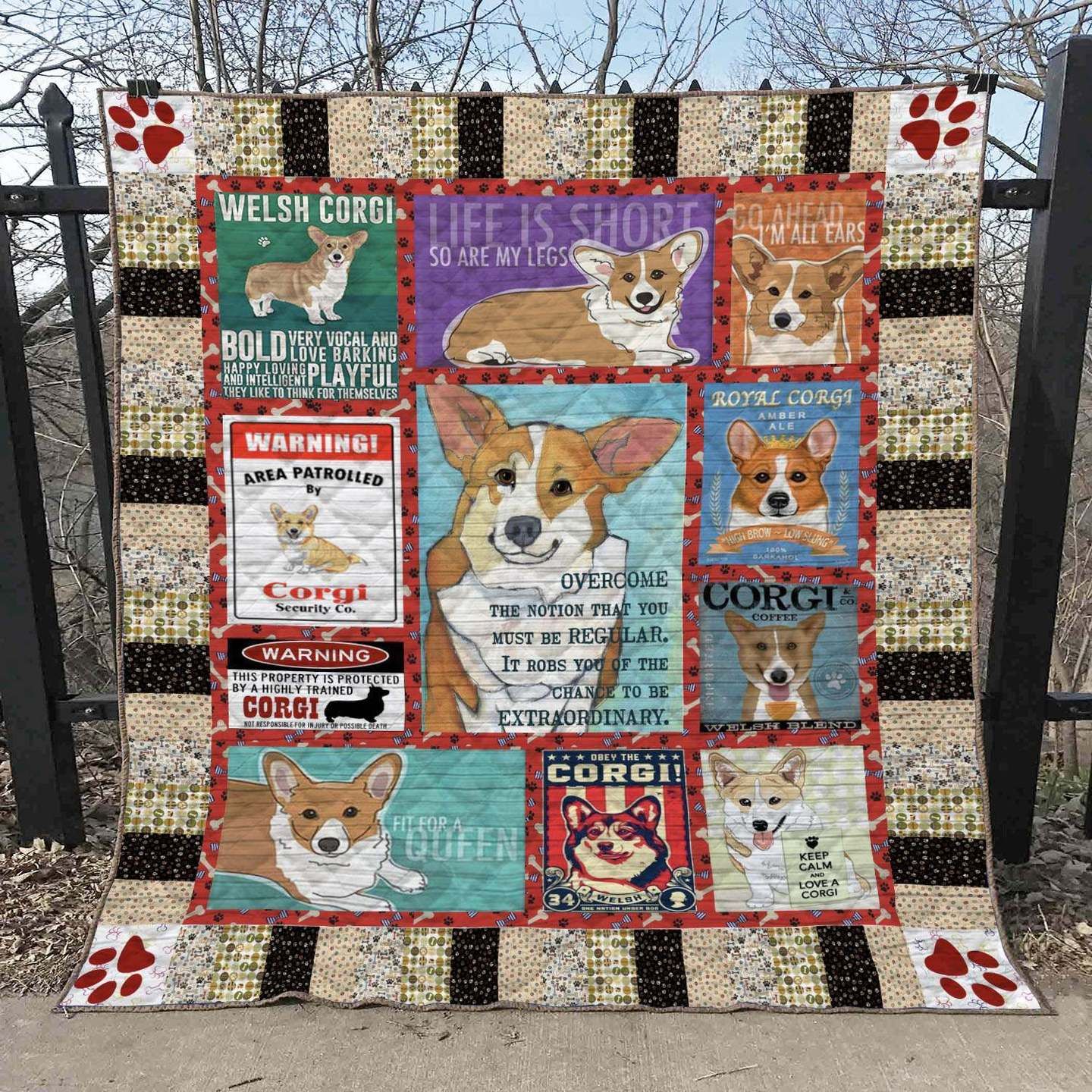 Corgi LI120711A TBG Quilt Blanket