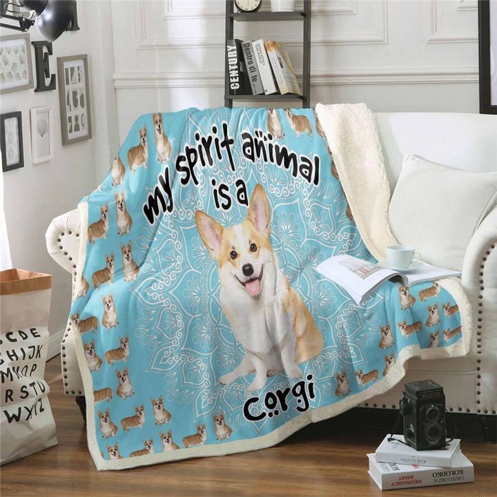 Corgi Fleece Blanket