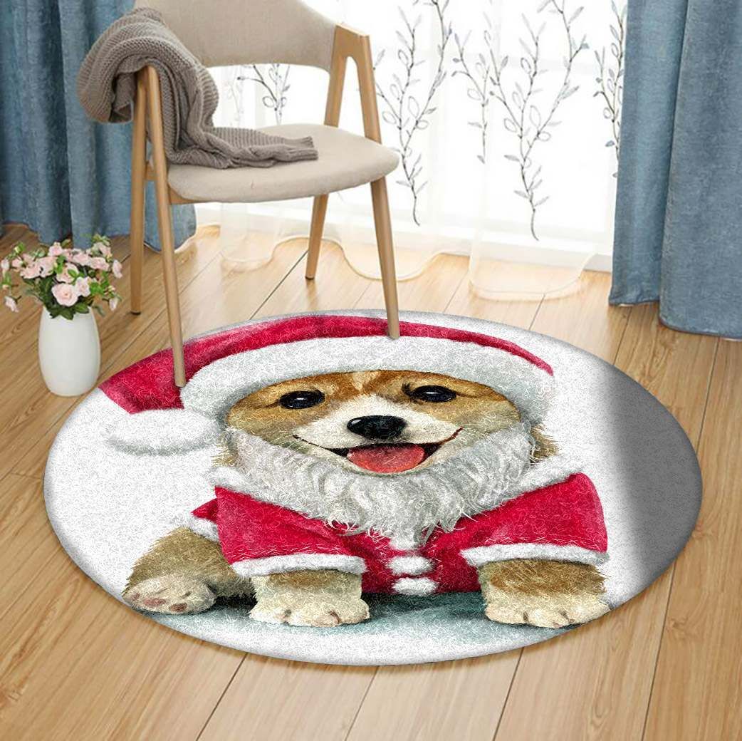 Corgi Round Carpet