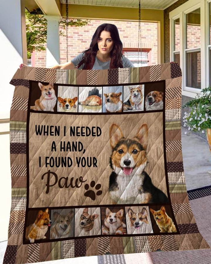 Corgi Paw DTC2410150 Quilt Blanket