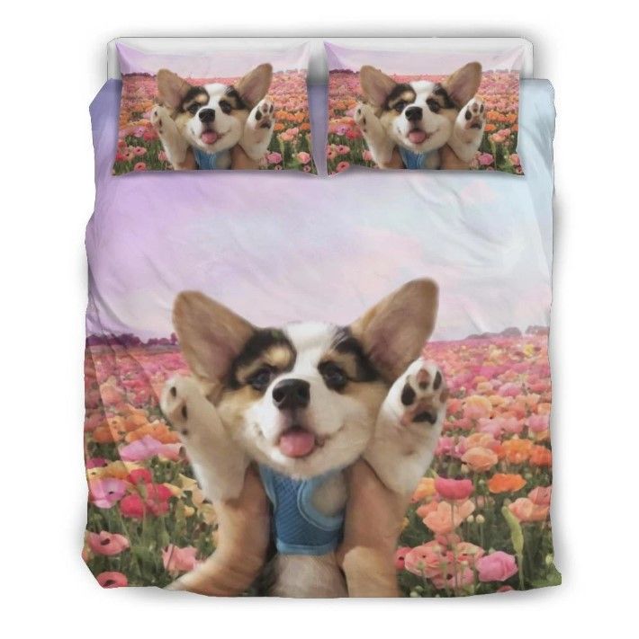Corgi Puppy Bedding Set