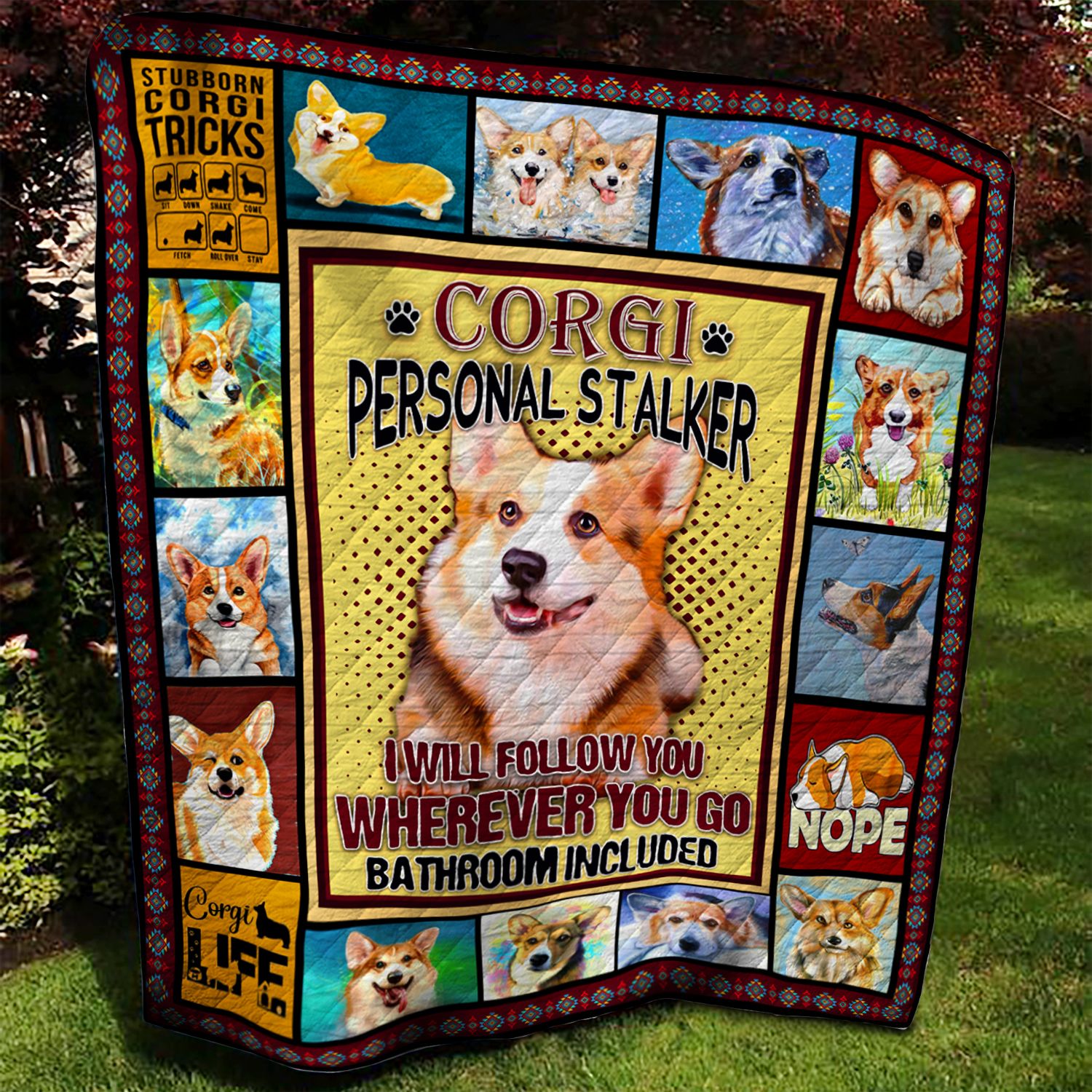 Corgi Quilt Blanket BBB110606MH