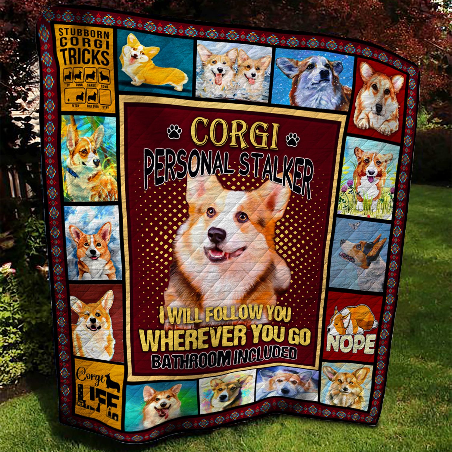 Corgi Quilt Blanket BBB110609MH