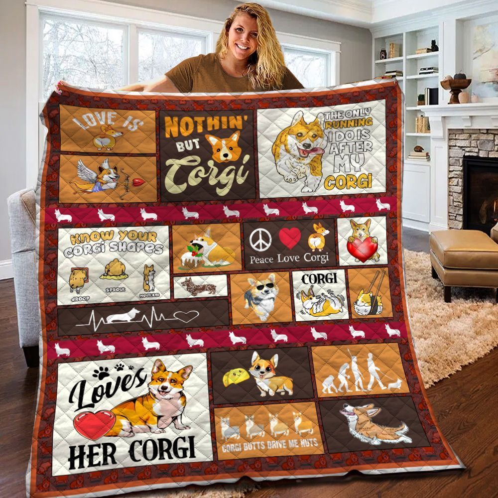 Corgi Quilt Blanket BBB190206SM