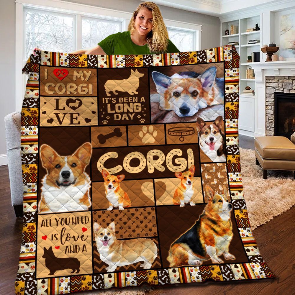 Corgi Quilt Blanket BBB190330DB