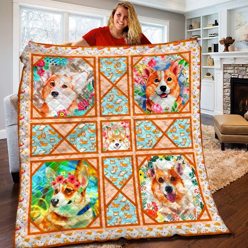 Corgi Quilt Blanket BBB250219HT