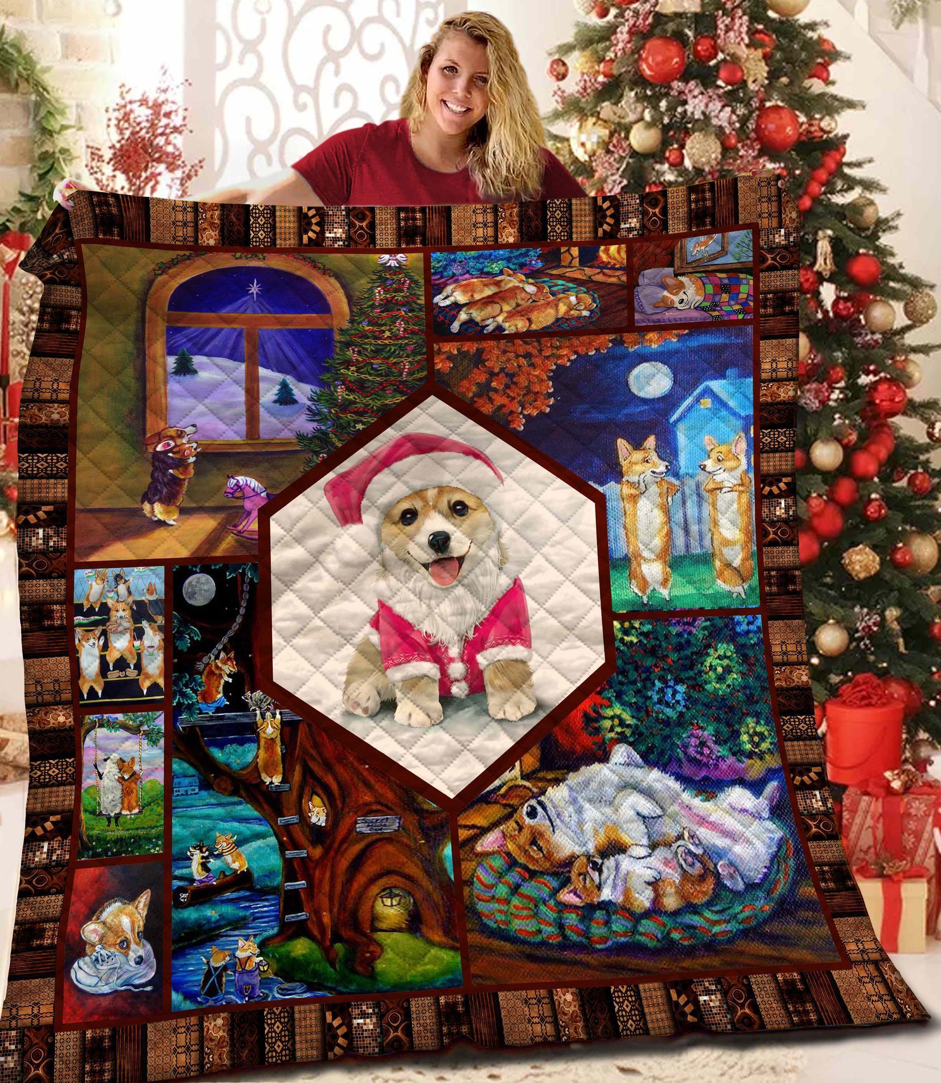Corgi Quilt Blanket BBB311021NB