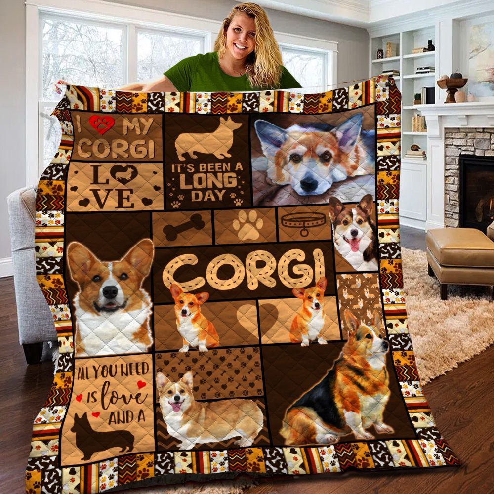 Corgi Quilt Blanket BBT170327DB