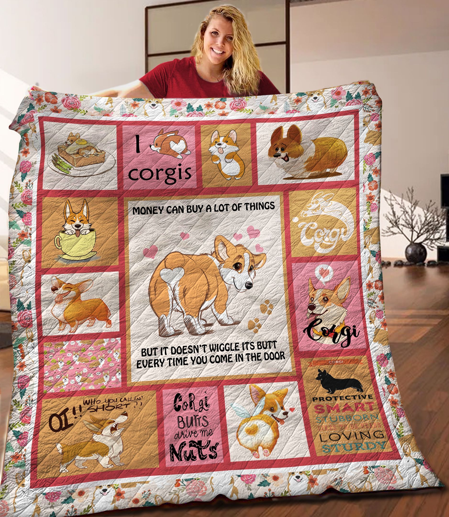 Corgi Quilt Blanket C9B200206NM