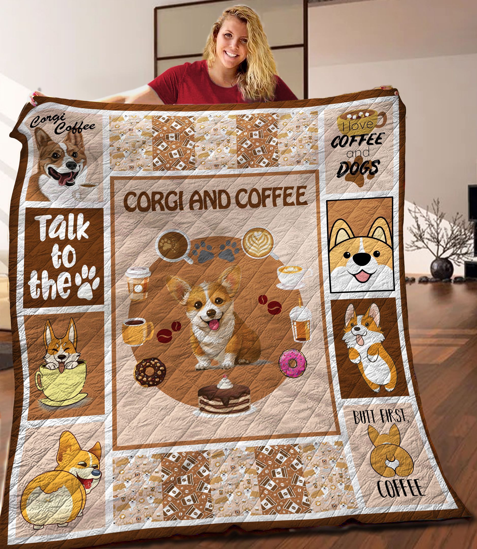 Corgi Quilt Blanket C9B210212NM