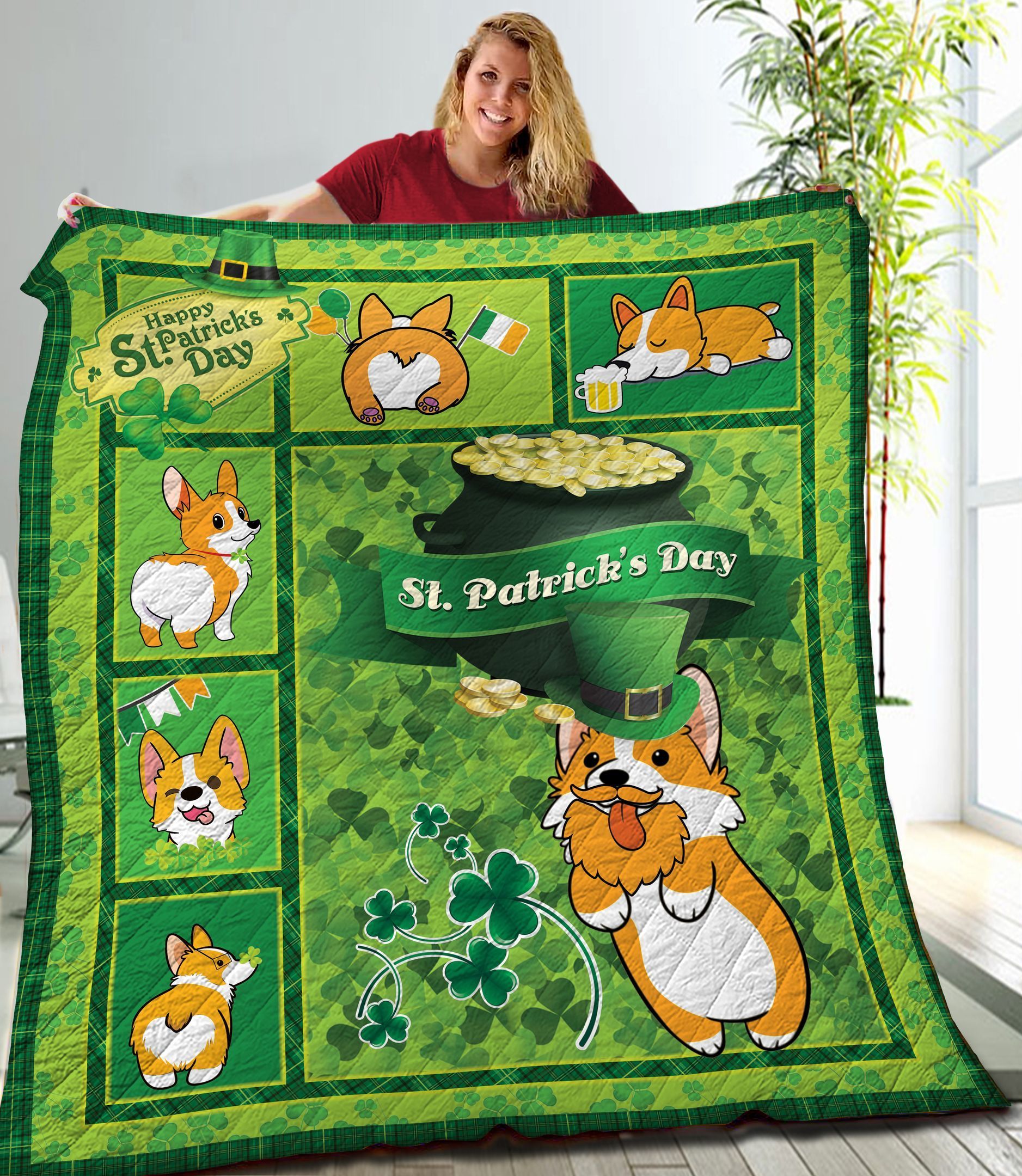 Corgi Quilt Blanket C9B210213NM