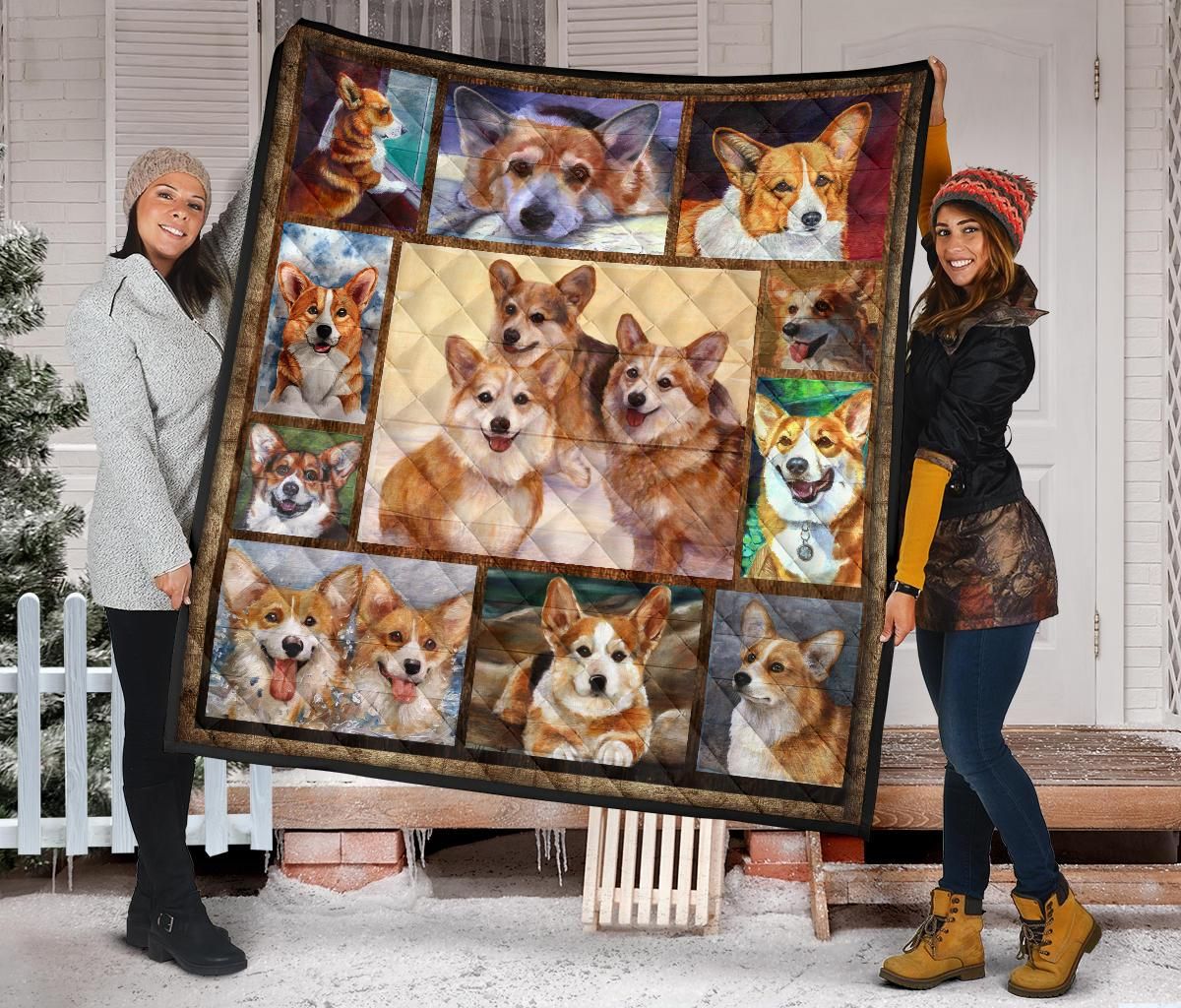Corgi Quilt Blanket Dhc09121363Dd