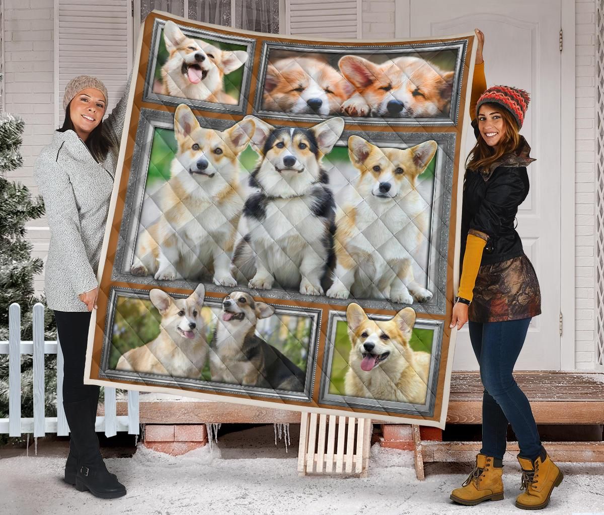 Corgi Quilt Blanket Dhc09121366Dd