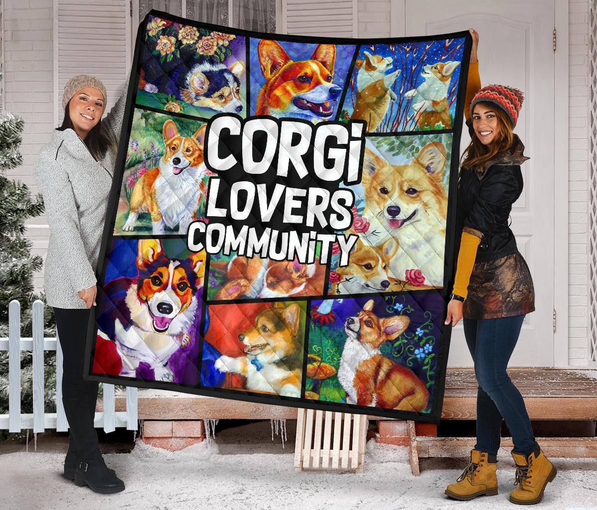 Corgi Quilt Blanket Dhc09121431Dd