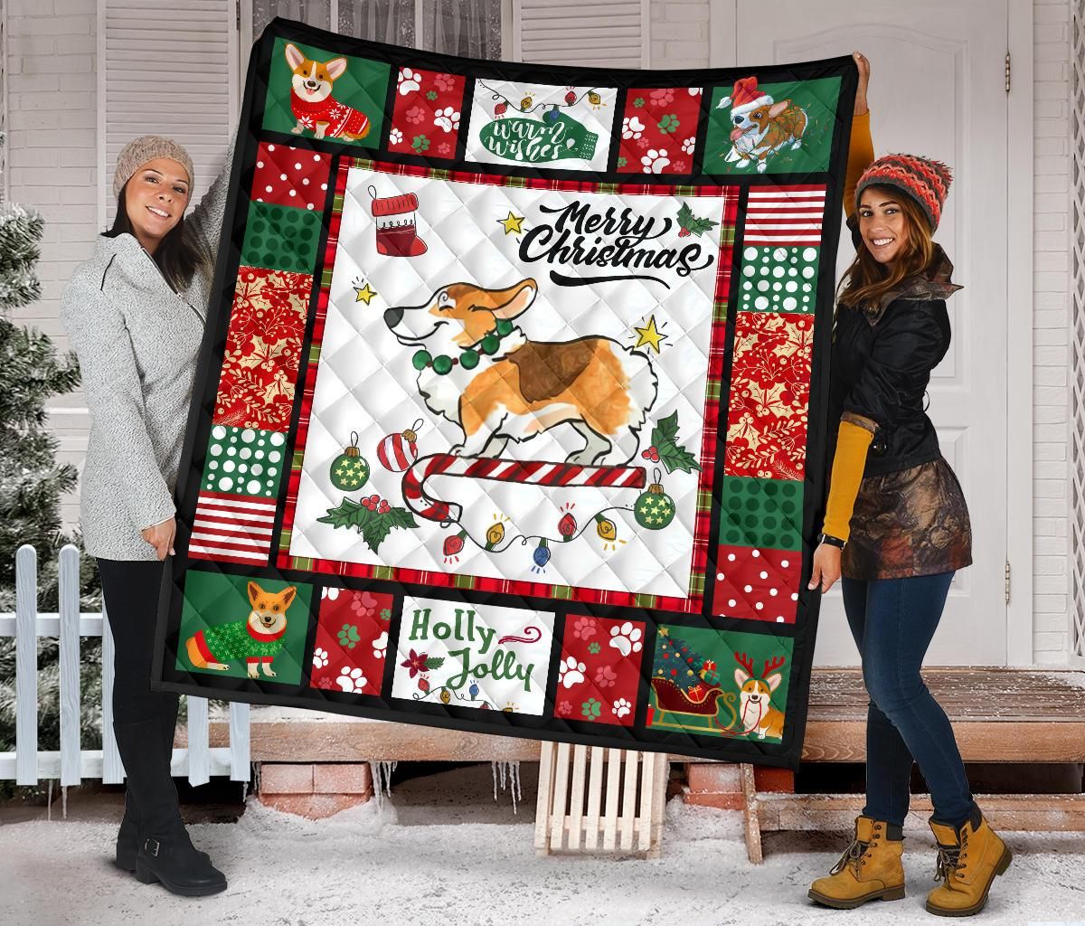 Corgi Quilt Blanket Dhc09121452Dd