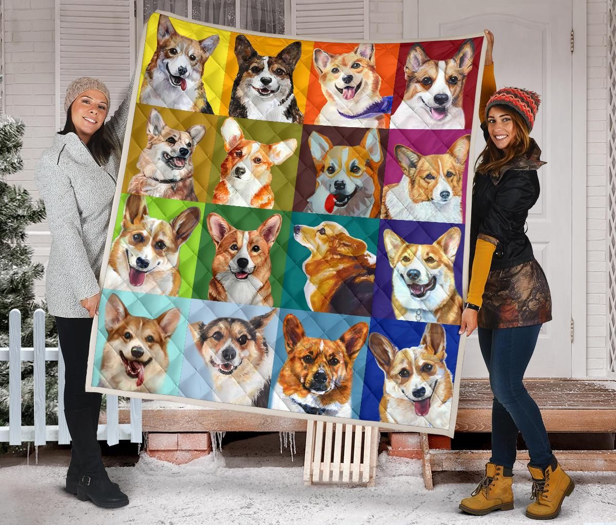 Corgi Quilt Blanket Dhc09121475Dd