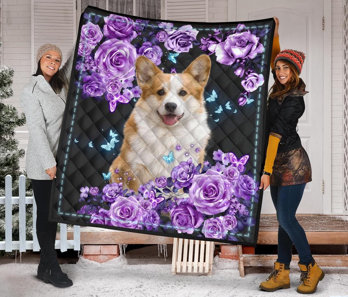 Corgi Quilt Blanket Dhc09121484Dd
