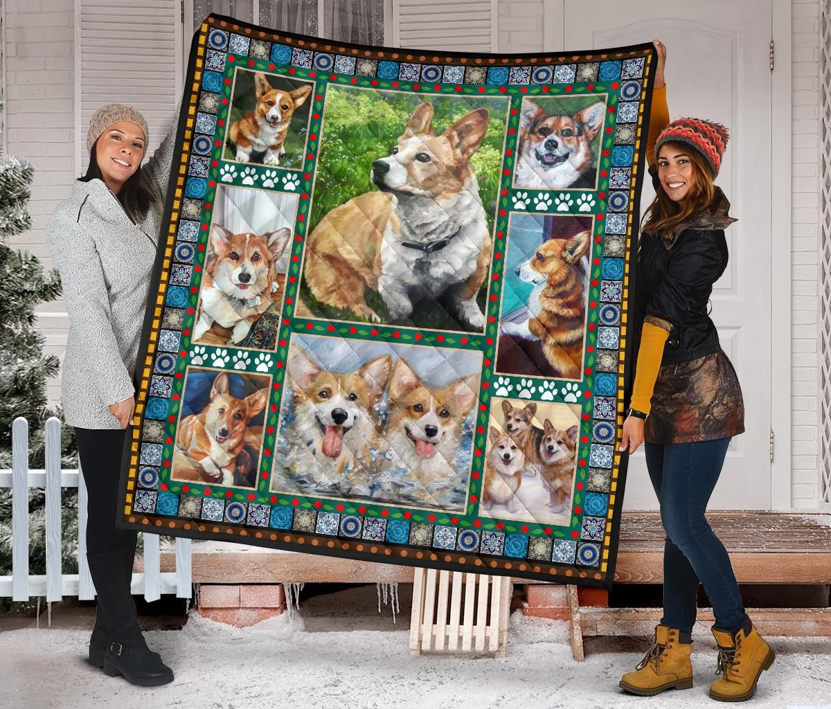 Corgi Quilt Blanket Dhc09121521Dd